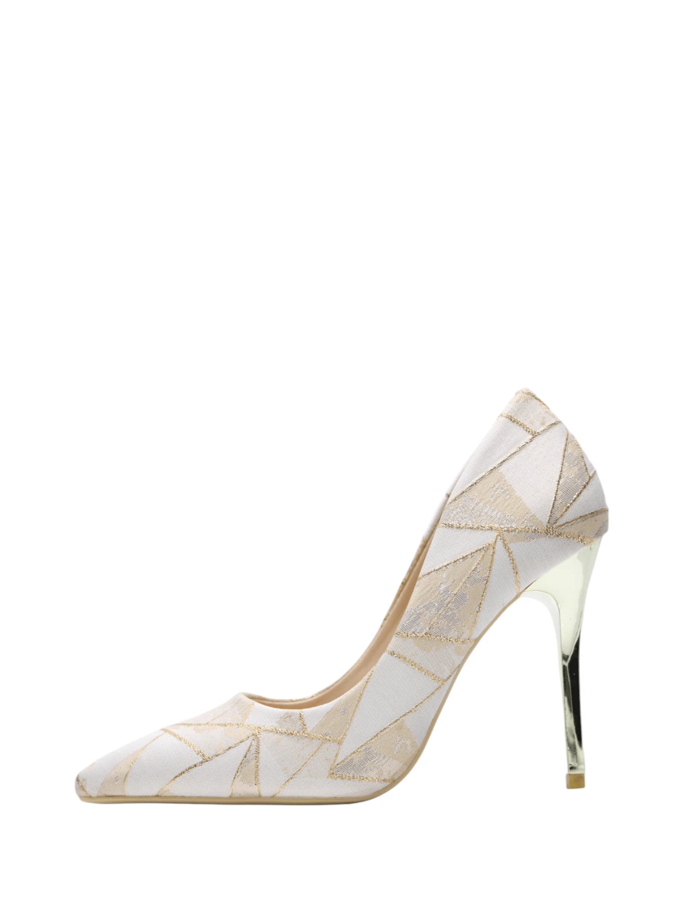 Chaussures à talons hauts à bout pointu, style élégant, géométrique moderne, pour mariage, banquet, fête. Talons hauts