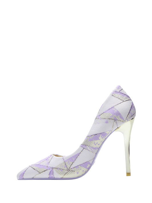 Chaussures à talons hauts à bout pointu, style élégant, géométrique moderne, pour mariage, banquet, fête. Talons hauts