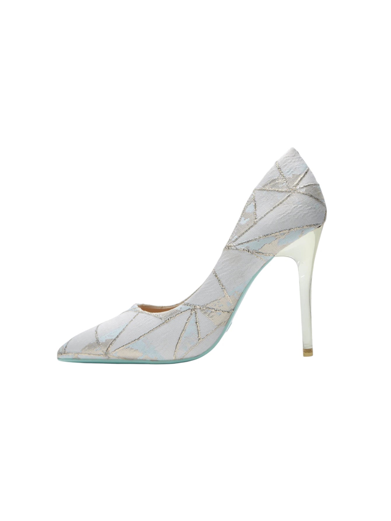 Chaussures à talons hauts à bout pointu, style élégant, géométrique moderne, pour mariage, banquet, fête. Talons hauts