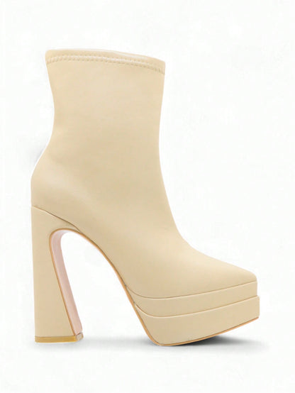 Bottines Plateforme Matte Noir, Haut Talon bloc – Sélection Halloween