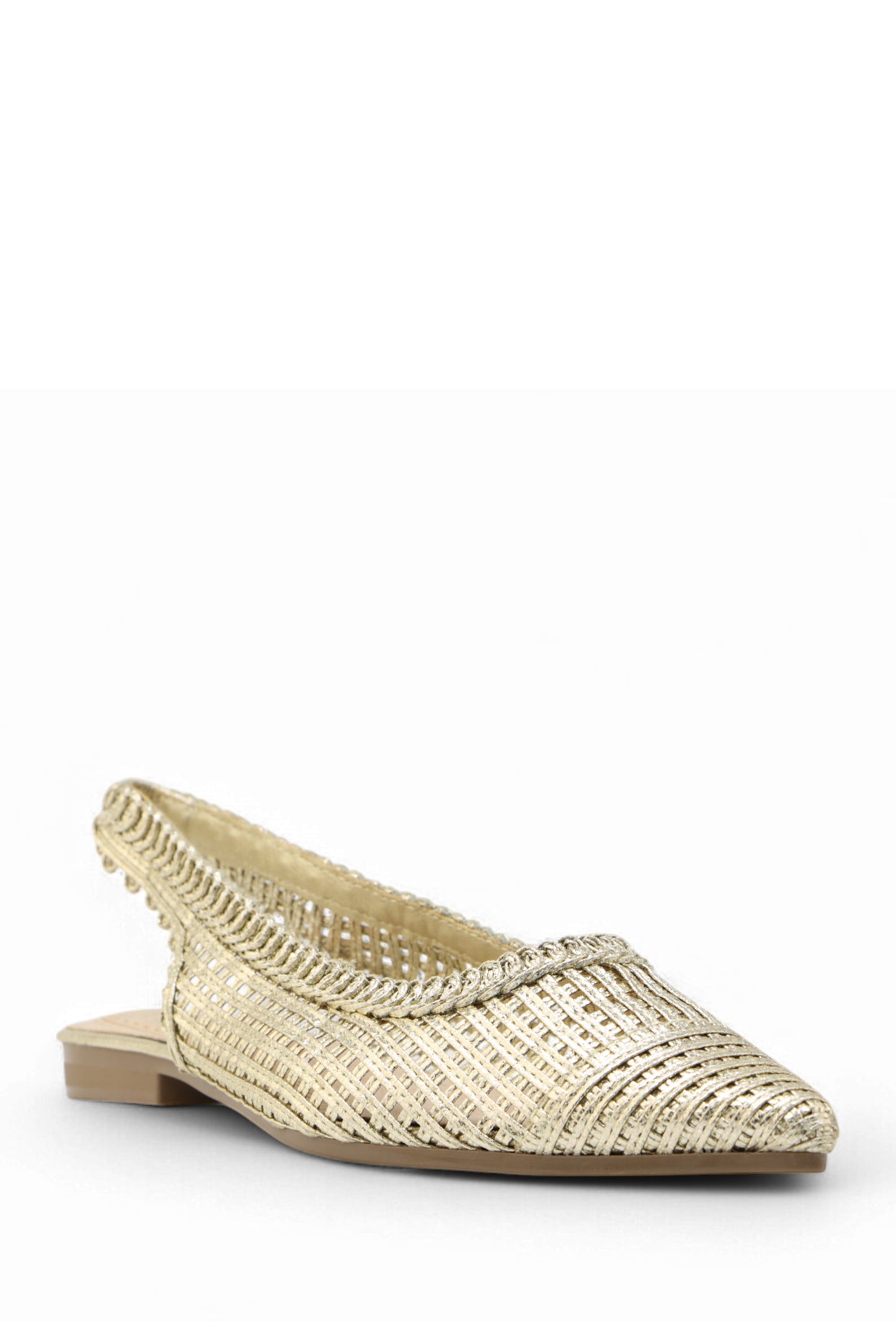 Ballerines Iris Slingback "Golden Radiance" - L'Éclat Discret à Vos Pieds