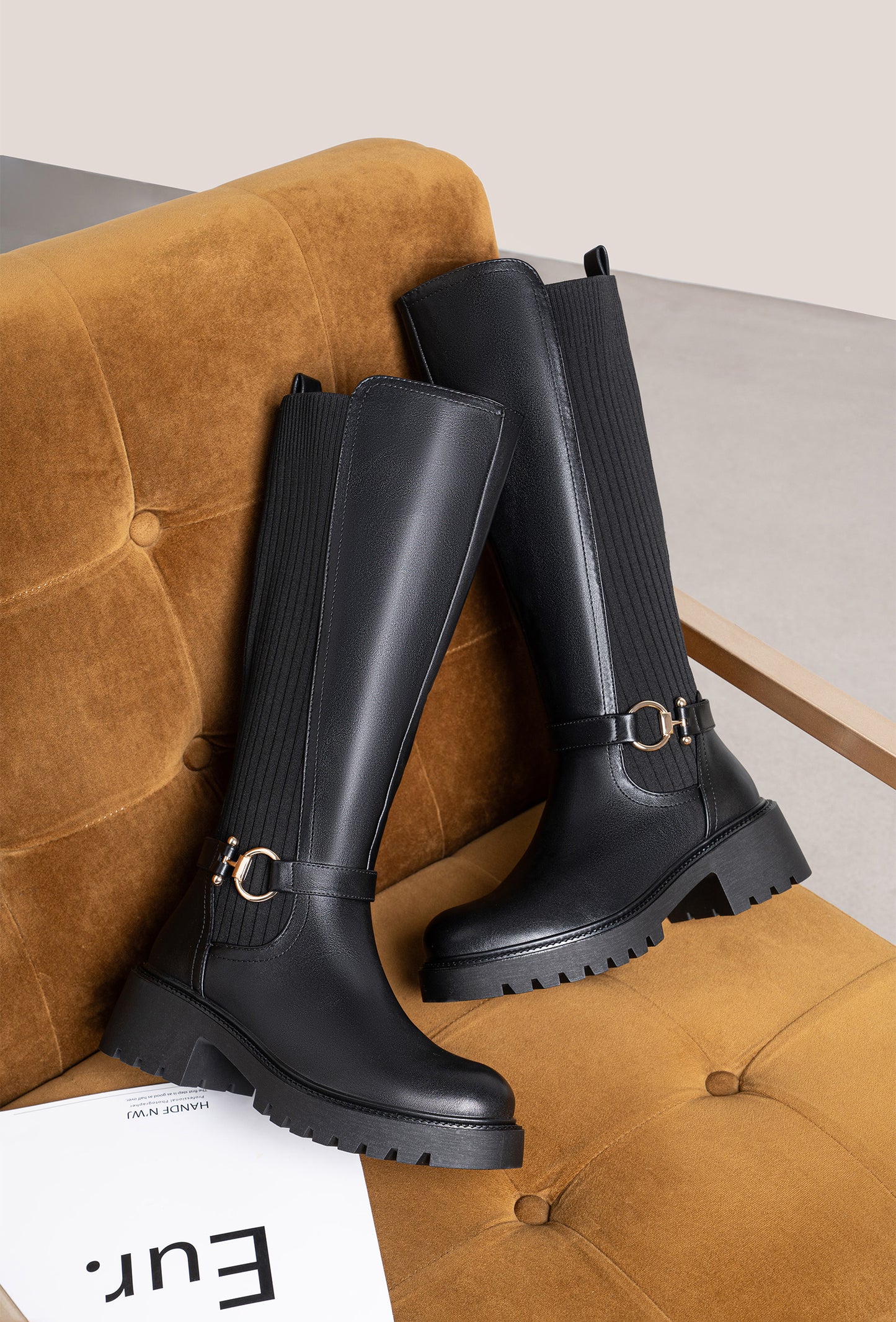 Bottes Cavalieres "Rebelle Chic" - L'Élégance à Toute Épreuve